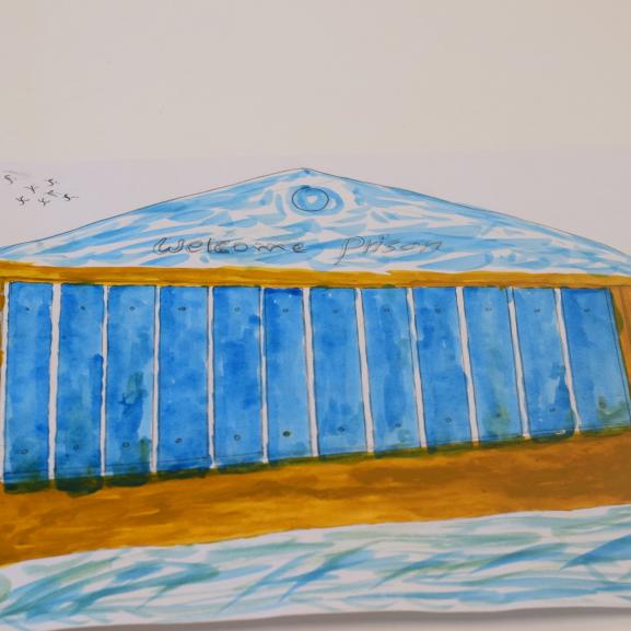Illustration of Yarls Wood Detention Centre